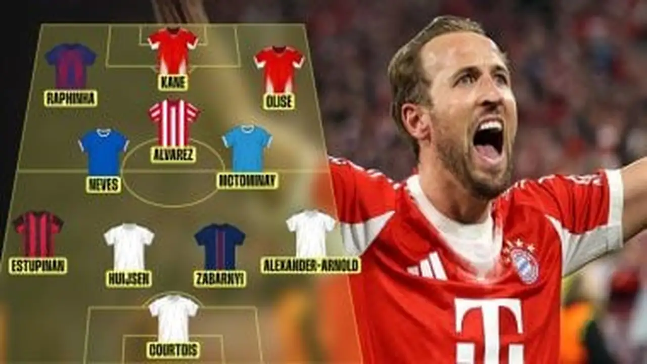 هاري كين يقود تشكيلة هبطت من الدوري الإنجليزي تسيطر على كرة القدم العالمية